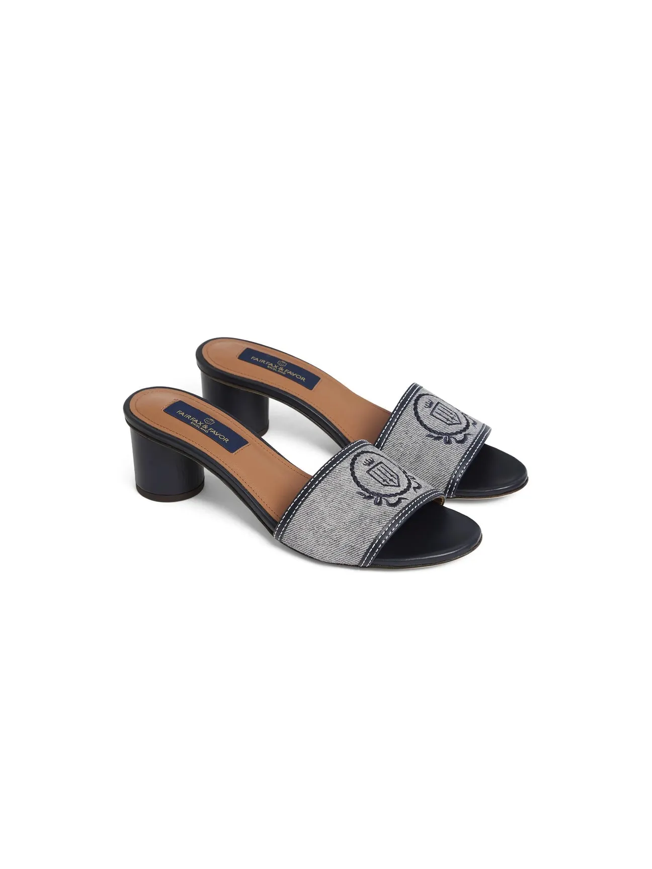 Richmond Denim Suede Mule