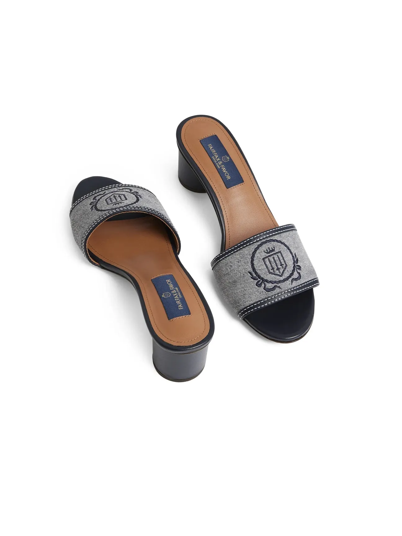 Richmond Denim Suede Mule