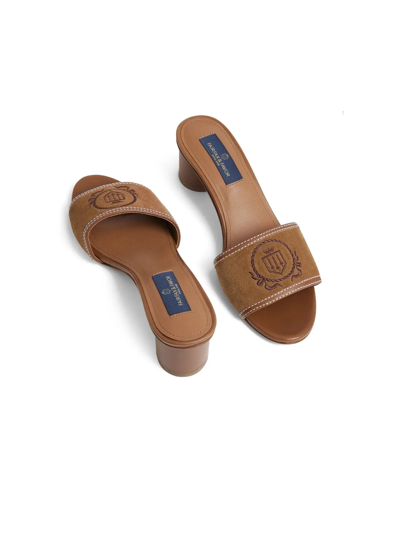 Richmond Tan Suede Mule