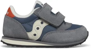 Saucony Jazz Hook & Loop Sneaker (Toddler/Little Kid), Grey/Blue/Orange, 6.5 US Unisex