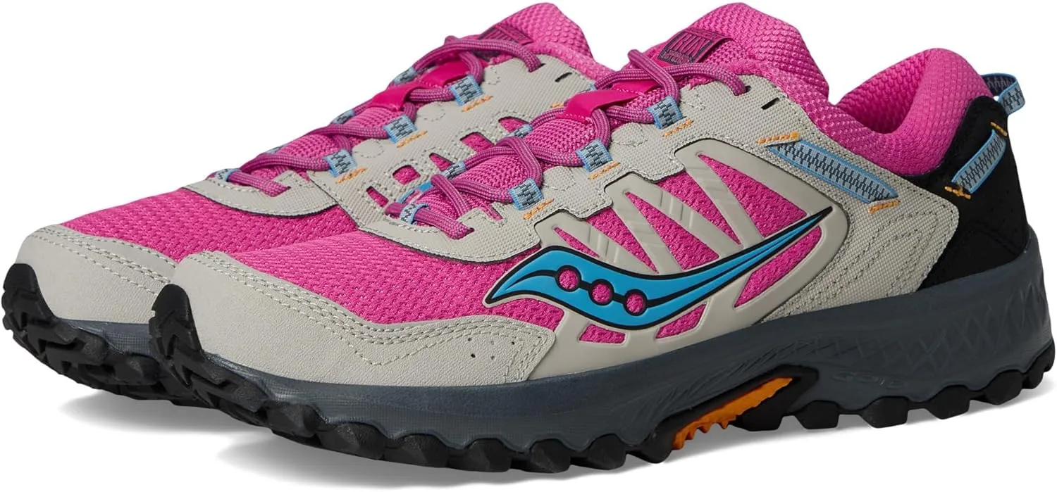 Saucony Unisex Grid Peak Sneaker, Fuchsia/Dove, 14 US Men