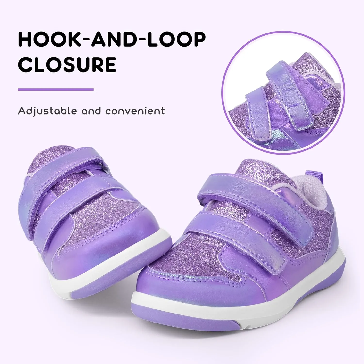 SKYWHEEL Toddler Boys Girls Tennis Shoes Kids Slip On Barefoot Shoes Wide Casual Walking Running Sneakers for Little Kids