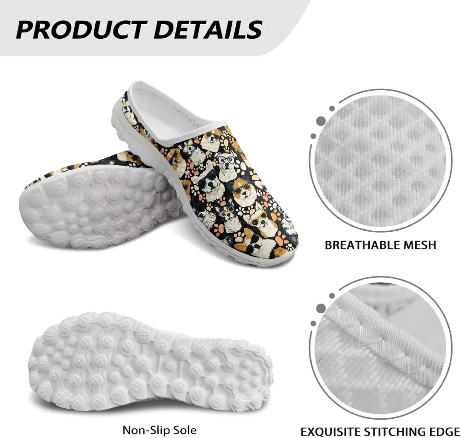 Slip On Women Shoes Y2K Kitty Painted Daily Walking Mule Sneakers Slip Resistance Backless Hiking Slippers