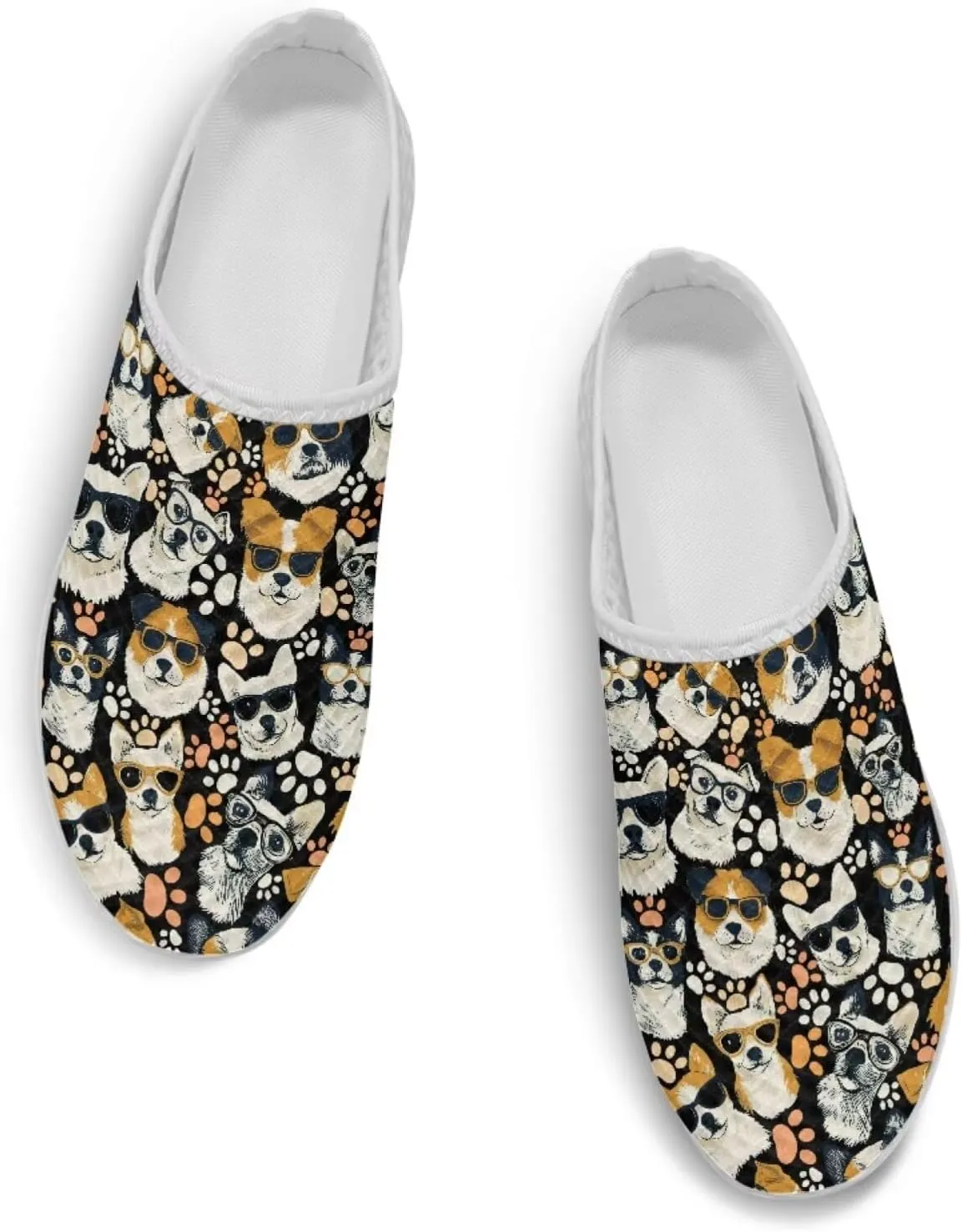 Slip On Women Shoes Y2K Kitty Painted Daily Walking Mule Sneakers Slip Resistance Backless Hiking Slippers
