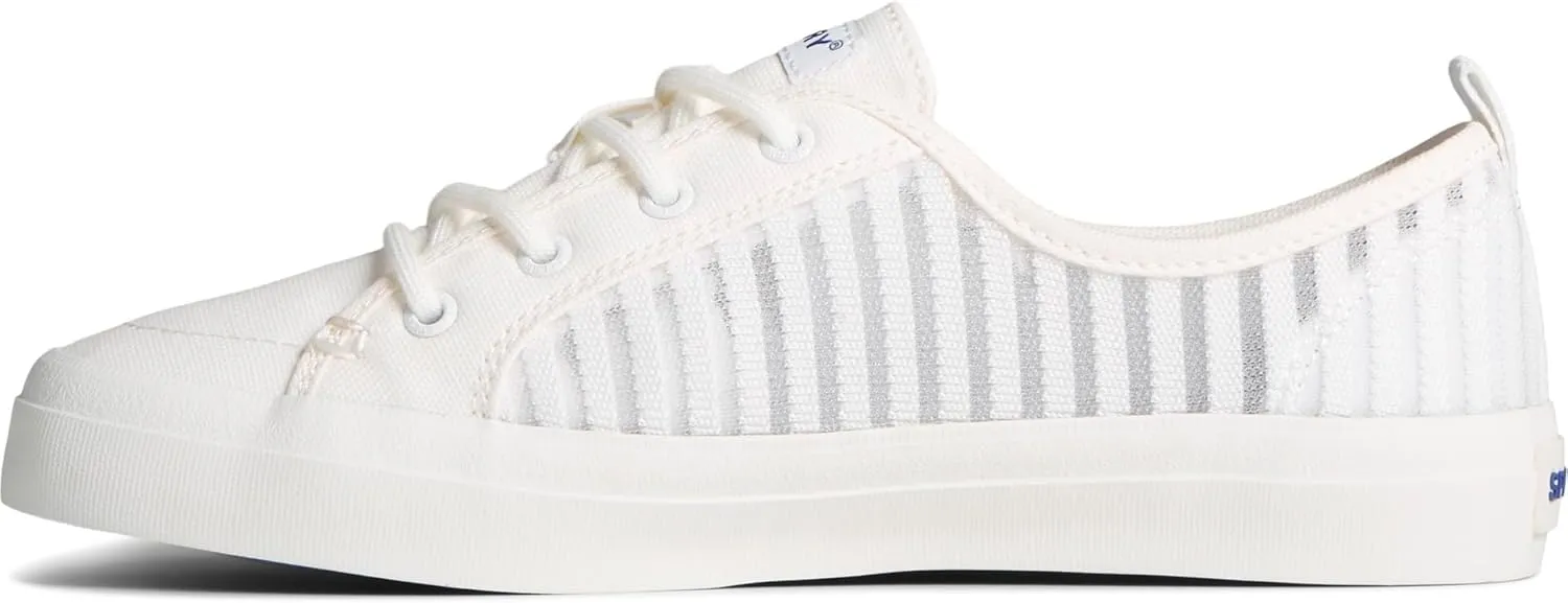 Sperry Mens Shoes Women's Crest Vibe Seasonal Sneaker, White, 5.5