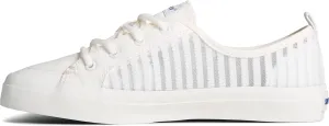 Sperry Mens Shoes Women's Crest Vibe Seasonal Sneaker, White, 5.5