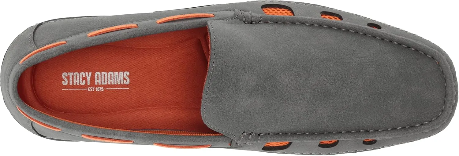 STACY ADAMS Men's Delray Moc Toe Slip on Driving Style Loafer