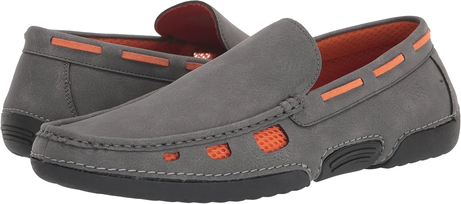 STACY ADAMS Men's Delray Moc Toe Slip on Driving Style Loafer