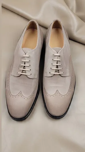 Suede leather derby -045