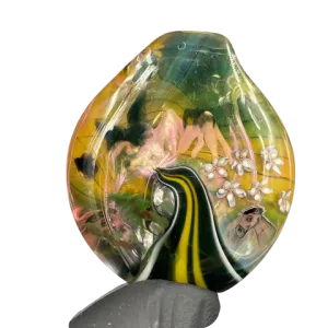 Surfrat Glass - 2-Sided Roadtrip Pendant w/ Mule Millie