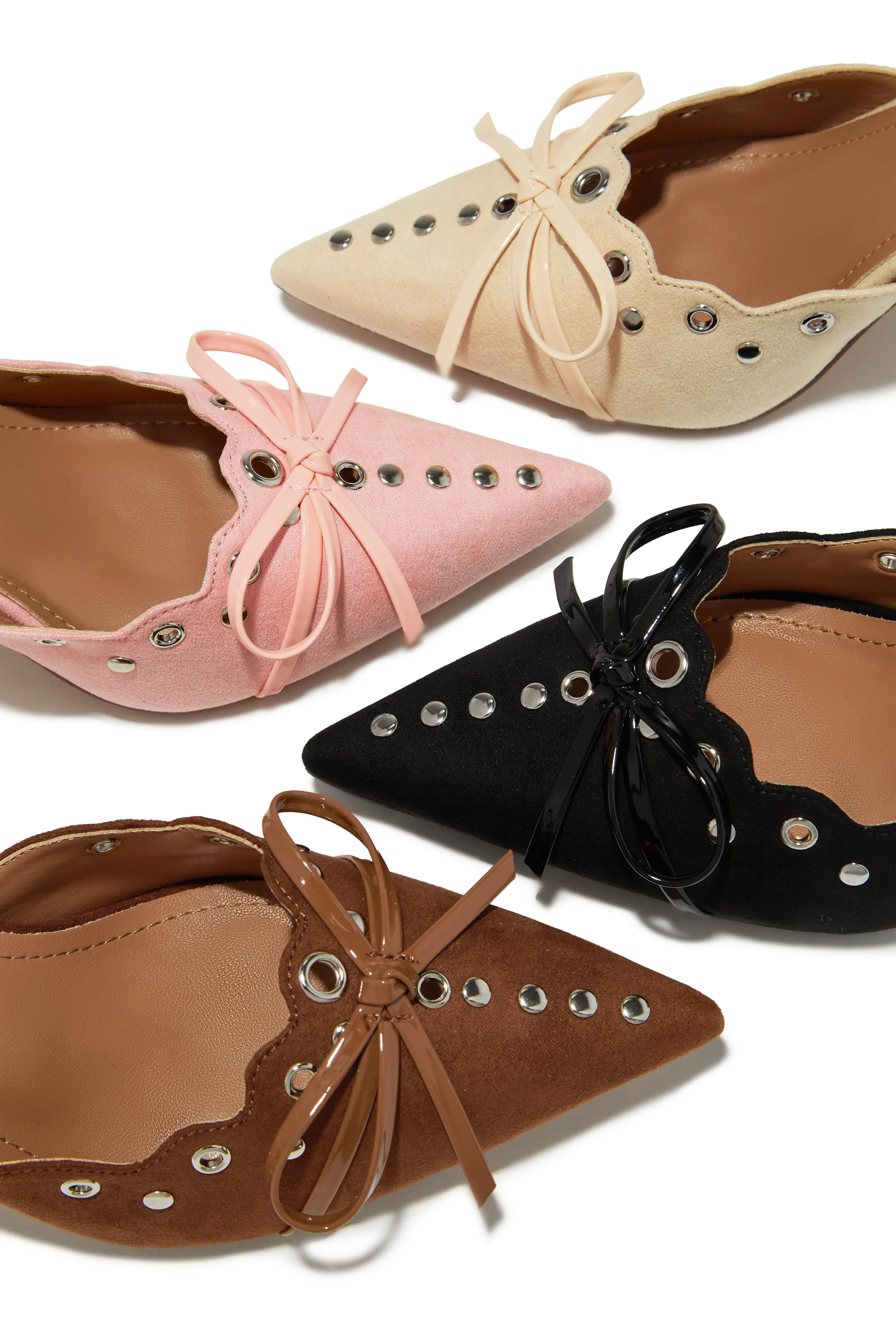 Sylvia Pump Heel Mules - Pink