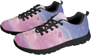 SYtrade Women's Walking Shoes Sports Sneakers Breathable Mesh Upper - Breathing Shoes Black Sole