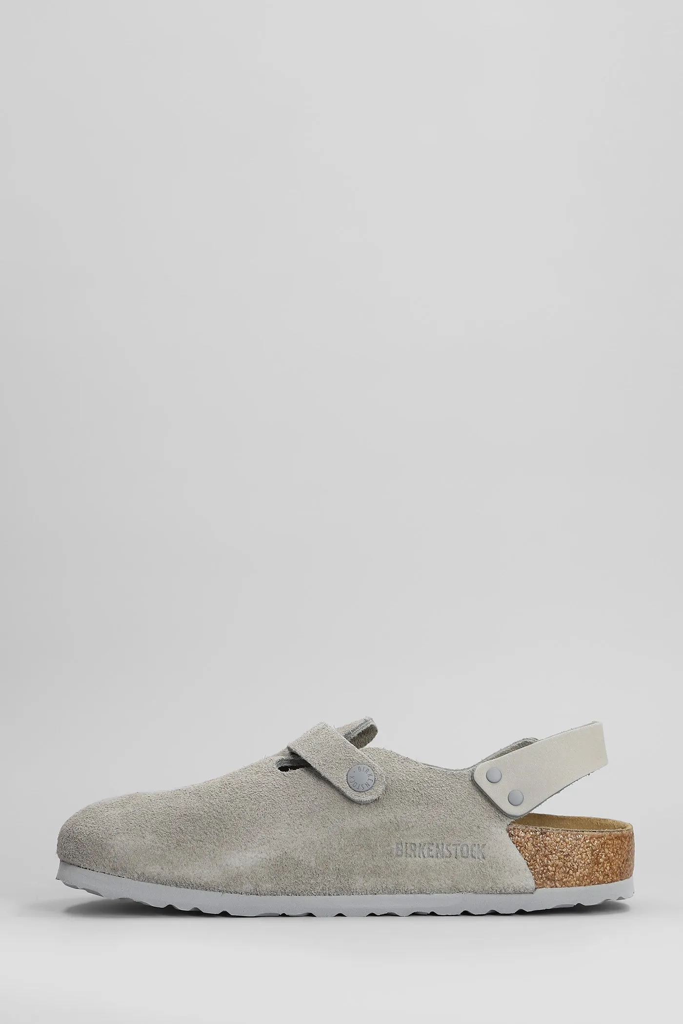 Tokio Slipper-Mule in grey suede