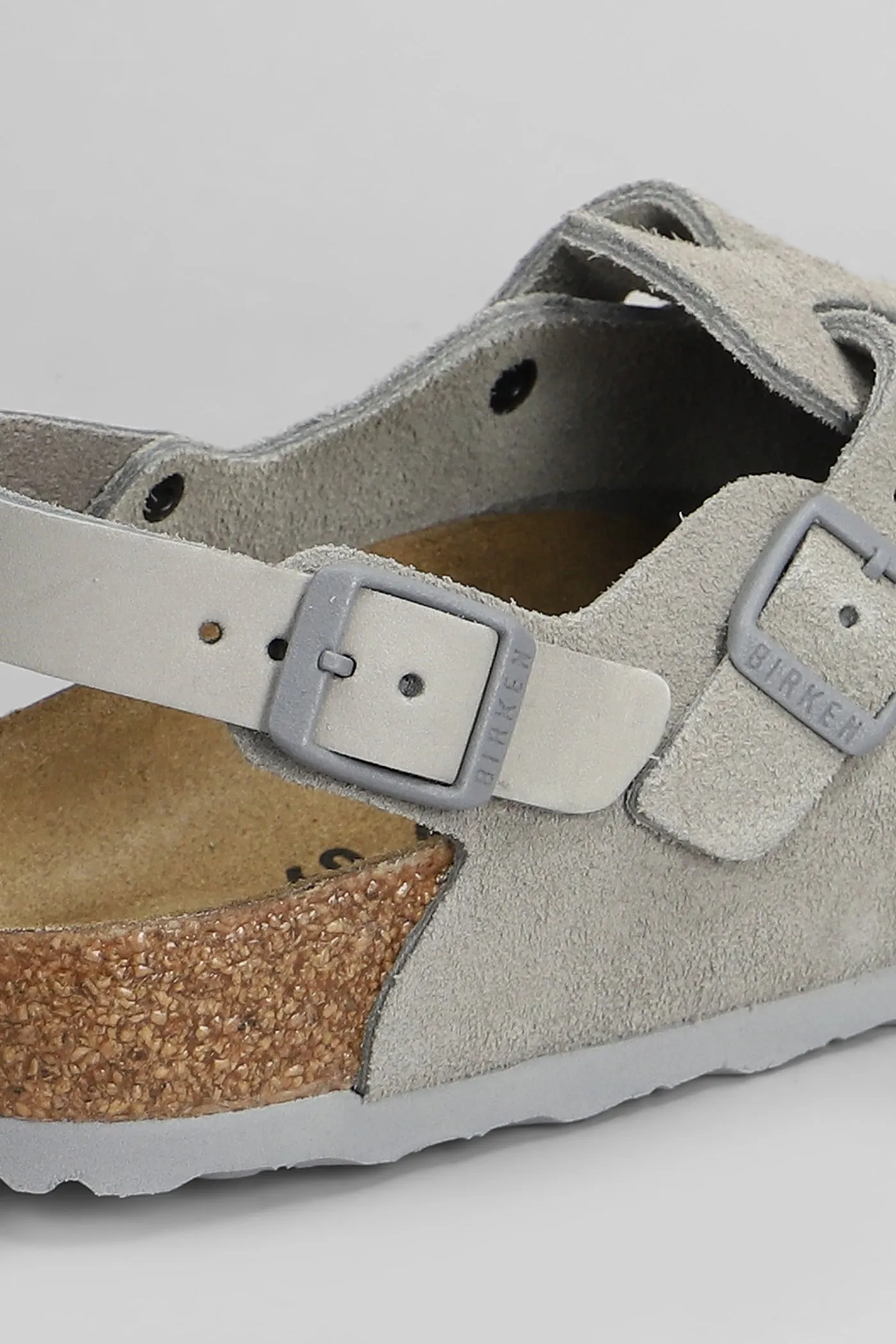 Tokio Slipper-Mule in grey suede