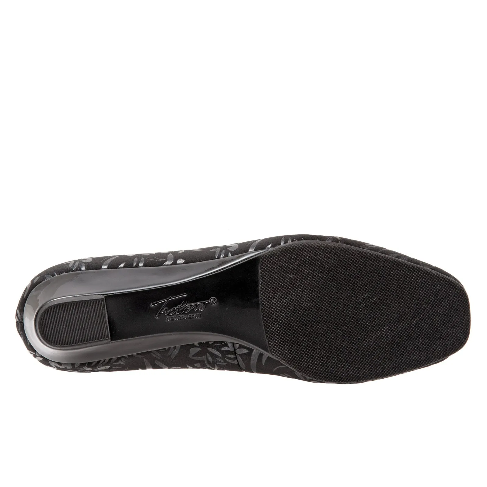 Trotters Lauren T1110-013 Womens Black Narrow Leather Loafer Flats Shoes