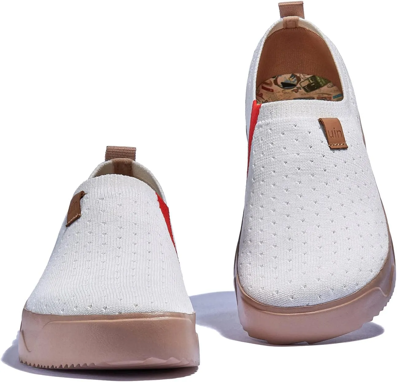 UIN Women's Art Travel Walking Shoes Slip On Casual Lightweight Wide Toe Fashion Sneaker Toledo Ⅸ