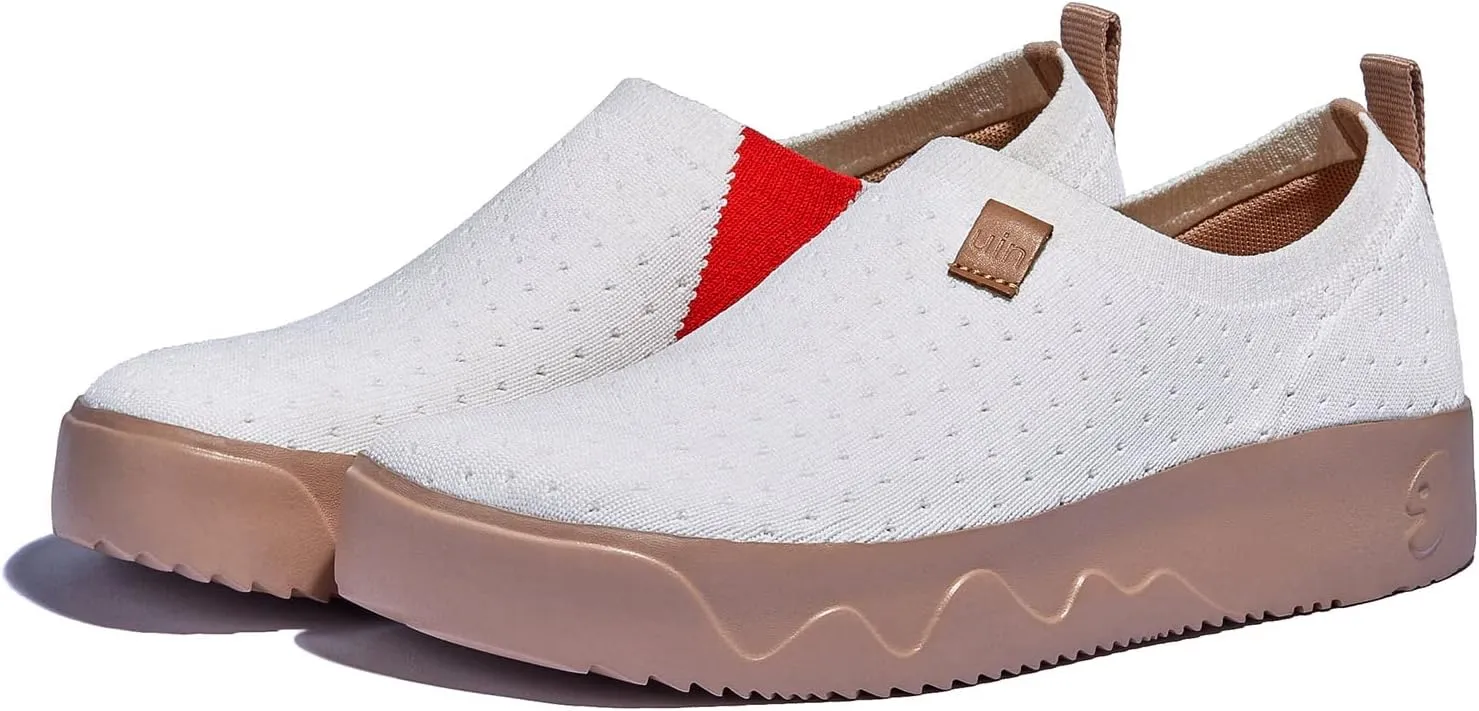 UIN Women's Art Travel Walking Shoes Slip On Casual Lightweight Wide Toe Fashion Sneaker Toledo Ⅸ