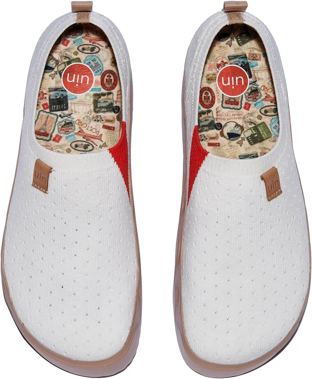 UIN Women's Art Travel Walking Shoes Slip On Casual Lightweight Wide Toe Fashion Sneaker Toledo Ⅸ