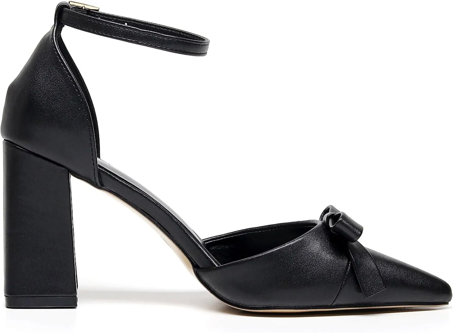 VenusCelia Women's Brightest Strap Pump Block Heel Shoe