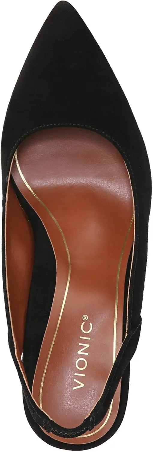Vionic Women's Zinnia Adalena Dress Pump- Supportive Ladies Dress Back-Strap Heels That Include Three-Zone Comfort with Orthotic Insole Arch Support, Medium Fit Shoes for Women, Sizes 5-11