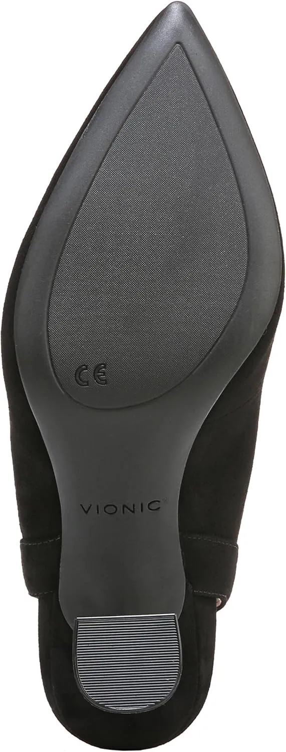 Vionic Women's Zinnia Adalena Dress Pump- Supportive Ladies Dress Back-Strap Heels That Include Three-Zone Comfort with Orthotic Insole Arch Support, Medium Fit Shoes for Women, Sizes 5-11