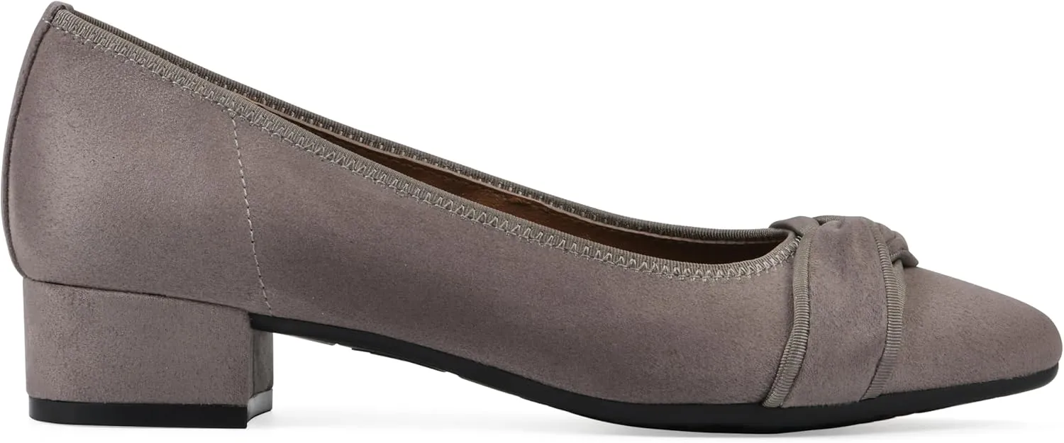 WHITE MOUNTAIN Women's Bordeaux Dressy Crisscross Block Heel