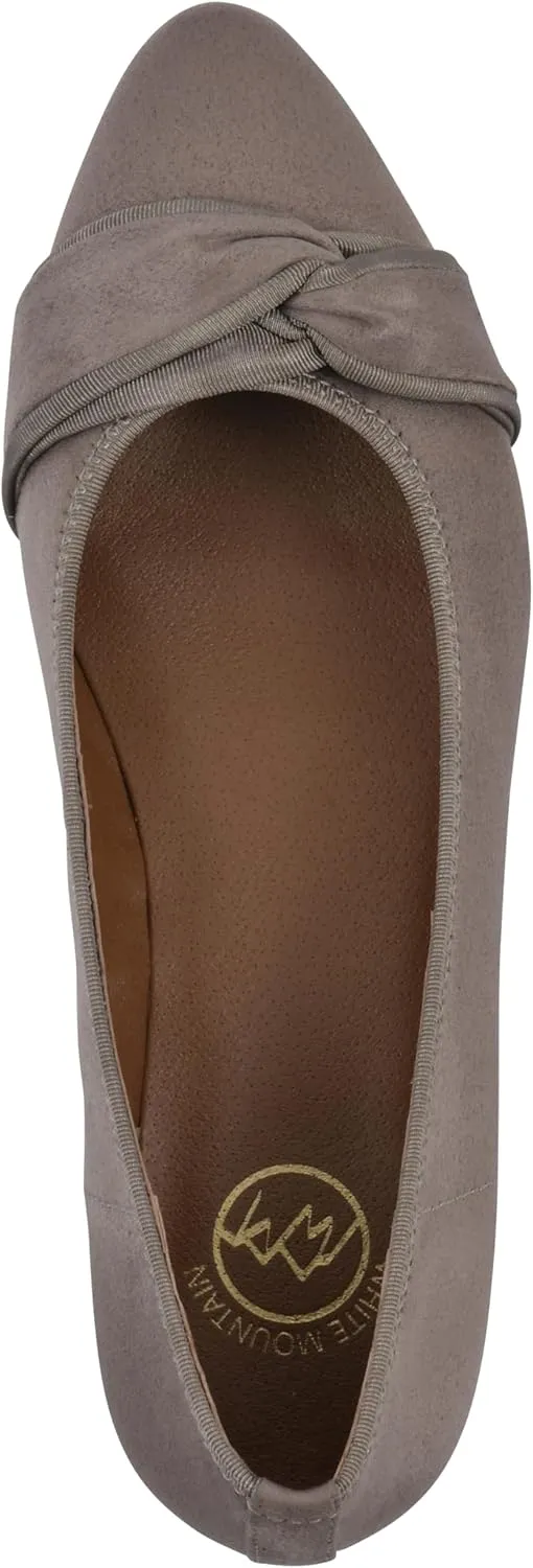 WHITE MOUNTAIN Women's Bordeaux Dressy Crisscross Block Heel