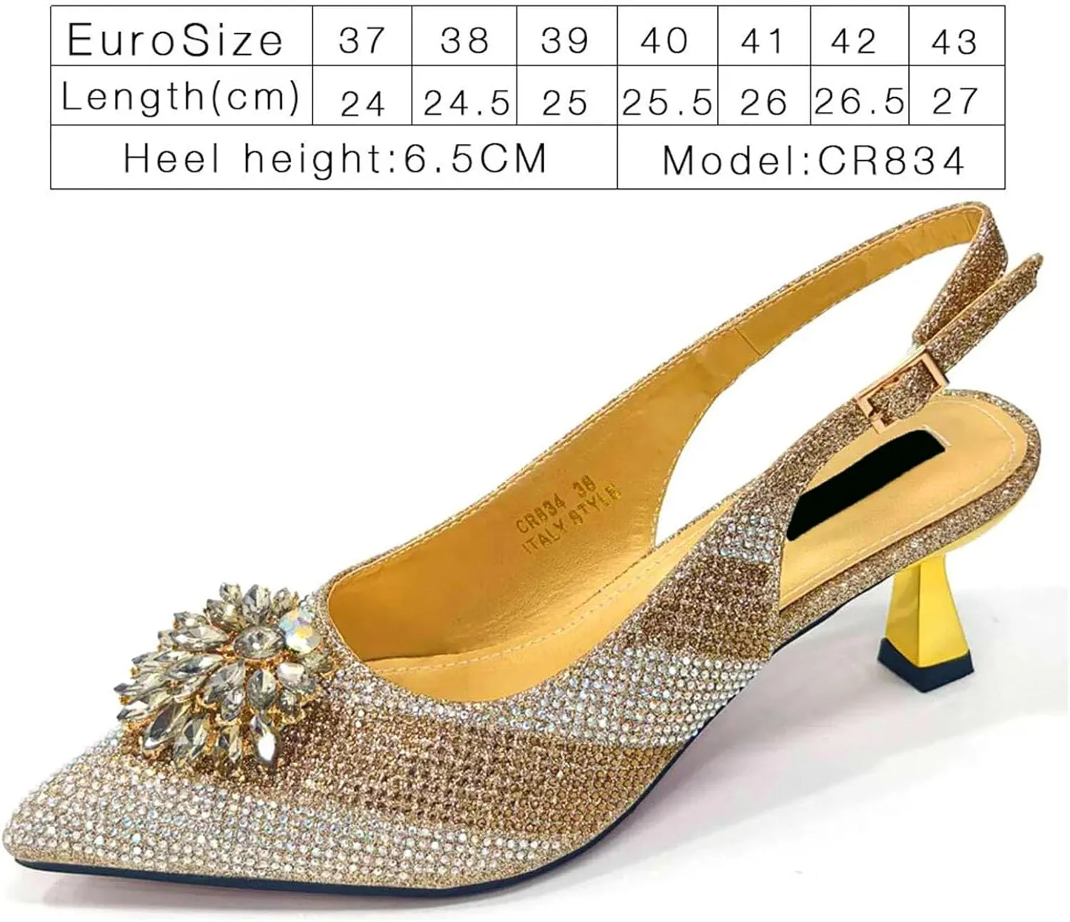 Womens Gold Square Heel Wedding Shoes Set Rhinestone Bridal Pumps and Dual Purpose Evening Bag Party Accessories