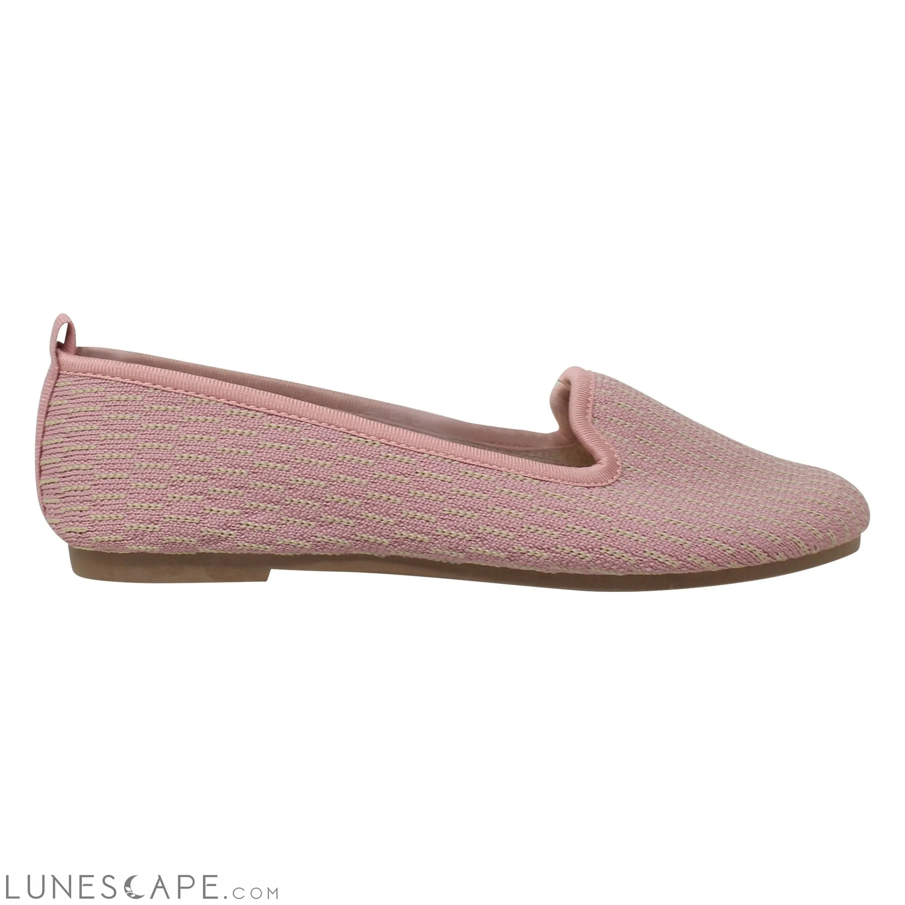Women's Loafer Flats Sweater Soft Rubber Sole Shoes Pink Suede