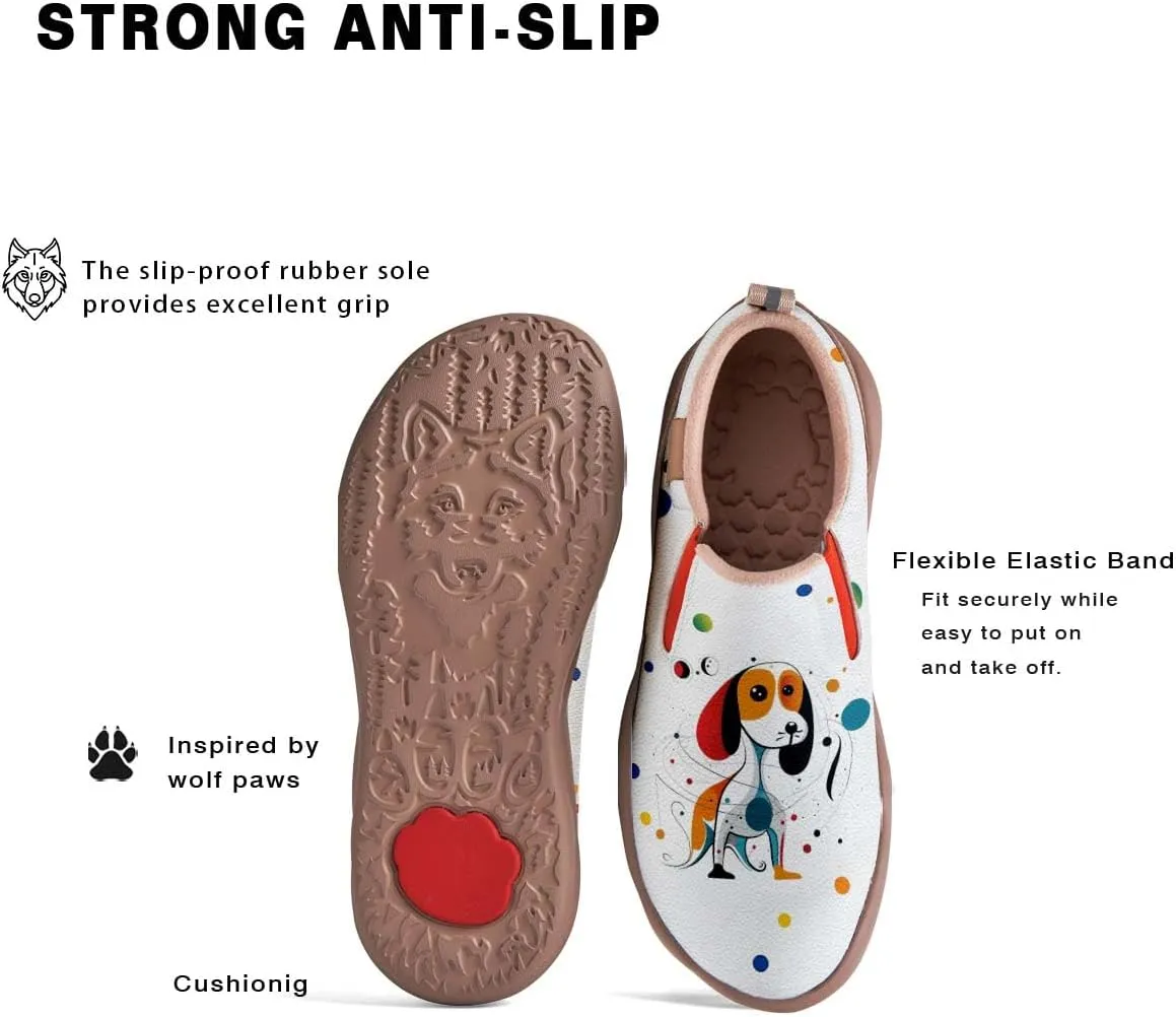 Womens Loafers Comfortable Travel Shoes Slip Ons Walking Lightweight Ladies Cartoon Animal Painted Sneaker