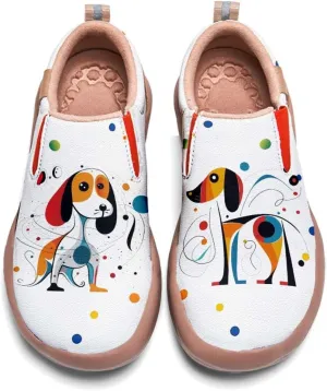 Womens Loafers Comfortable Travel Shoes Slip Ons Walking Lightweight Ladies Cartoon Animal Painted Sneaker