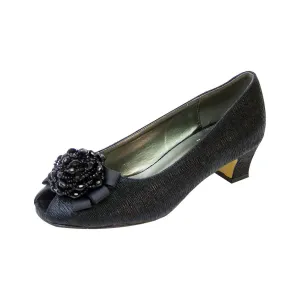 Women's Wide Width Peep Toe Dress Pumps BDF 849