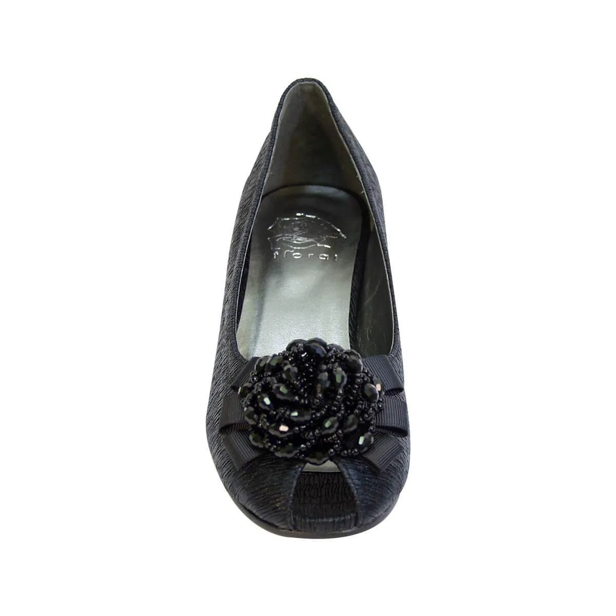 Women's Wide Width Peep Toe Dress Pumps BDF 849