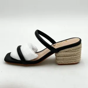 YDN Women Fashion Open Toe Sandals Chunky Low Heel Slippers Pump Date Shoes