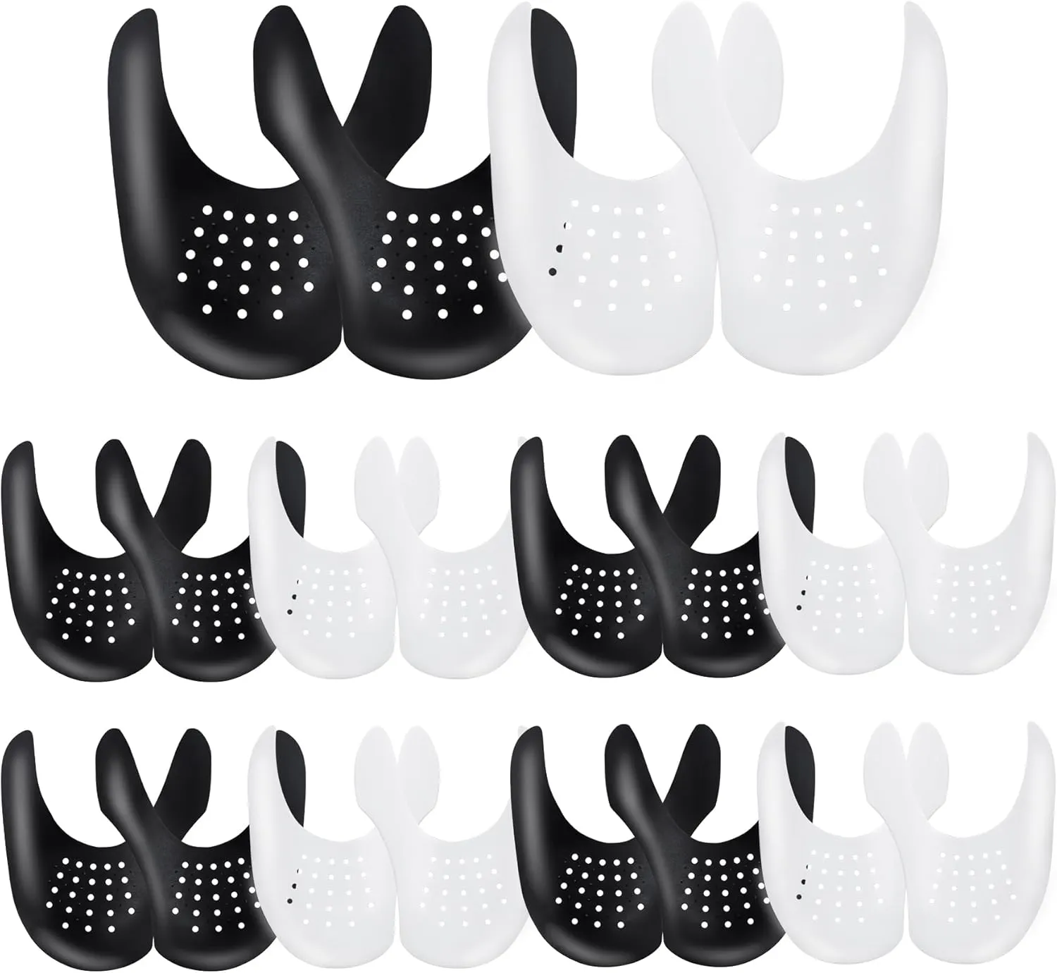 YOLOPARK 10 Pairs Creases Protector for Shoe Sneakers:AF1s,Dunks and More, Anti Creases Protector for Men's 7.5-13 Women's 5-9